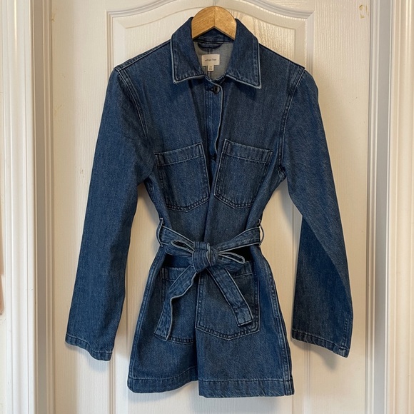 Aritzia Jackets & Blazers - Aritzia Wilfred Free Port Cotton Belted Jacket
